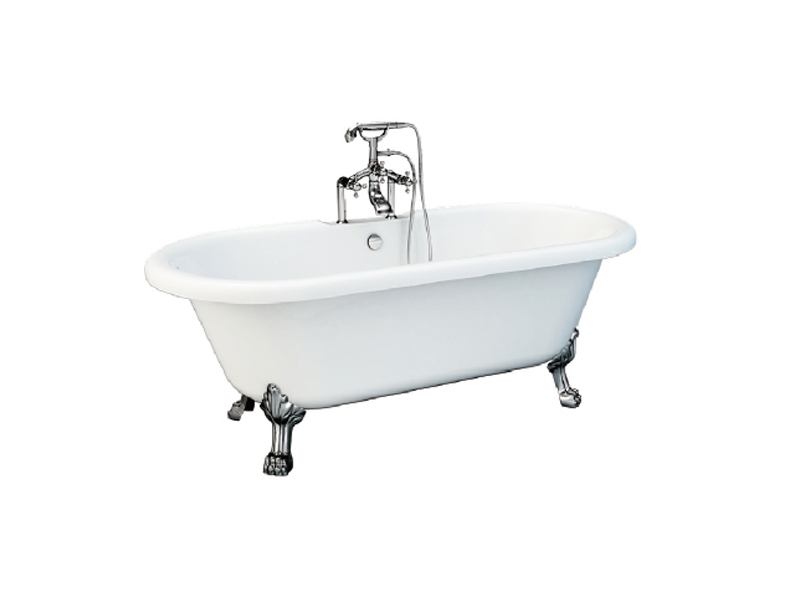 Clawfoot bathtub+Drop in /Apron tub